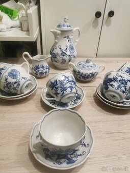 Cibulak, zwiebelmuster, čajový servis