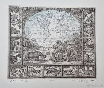 Mapa sveta-Peter Kľúčik-predám.