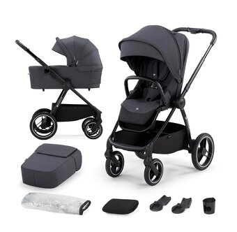 Predám kočík KINDERKRAFT SELECT Nea 2v1 Deep Grey