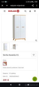 Skriňa Kastello K1 biela