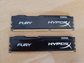 Predám RAM HyperX Fury DDR3 2x4GB 1600MHz