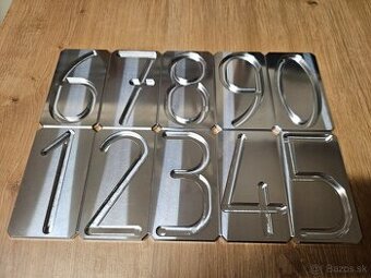 Číslo domu z hliníka, Čísla na dom, číslica