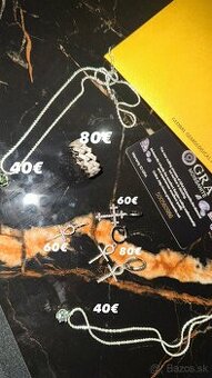 Strieborné šperky s VVS1 moissanitmi - 1