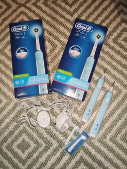 Oral-B Pro 500 CrossAction Blue - 2 kusy