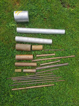 mosadzné a hliníkové valce