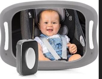 REER Bezpečnostné LED zrkadlo veľké - na žasnú sedacku