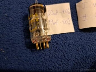 Elektronky Tesla E88CC pozlatené nožičky