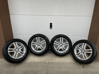 Alu disky Škoda 5x100 r16 + zimné pneu 205/60/16