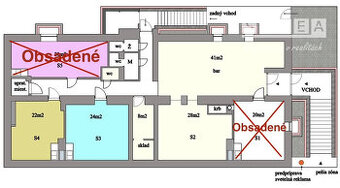 Prenájom pre pestrú ponuku služieb pešia zóna Šaľa 200 m2 al