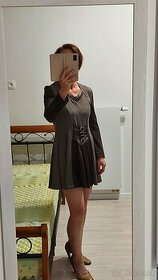 Mini šaty hnedé - veľkosť S NOVÉ