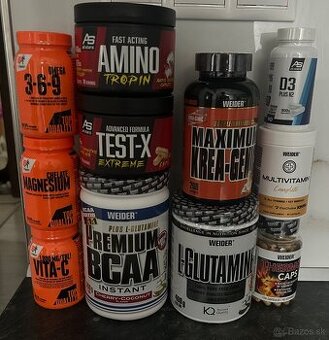 Predám kvalitné suplementy značiek Weider, Extrifit..