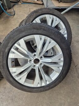 Predám set pre vw,skoda,audi ,215/55r17 ,et41, 8jx17, 5x112