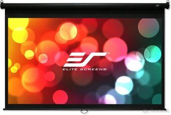 ELITE SCREENS roleta, 100" (16 : 9) + stropné držiaky