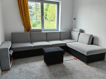 Sedacia súprava rozkladacia + taburetka