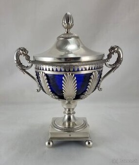 Starožitná strieborná cukornička - 376 gramov