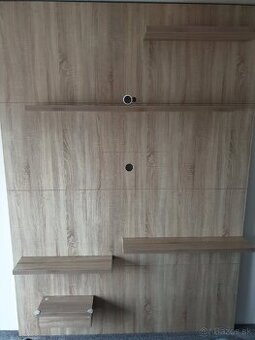 Predám nástenný obklad pre TV v drevo dekore