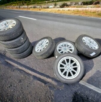 R17" alu kola 5x112 7,5jx17 et27 pneu 80%