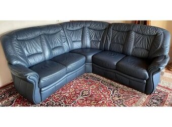 Luxusní rohová kožená sedací souprava, 2592
