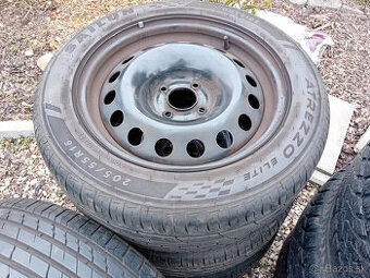 plechové disky Peugeot, Citroen 4x108 16" aj pneu 205/55 r1