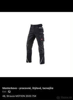 Pracovné nohavice Engelbert Strauss MOTION 2020