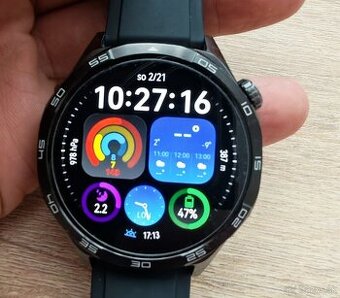 Huawei Watch GT 5 46mm Black, top stav, zaruka