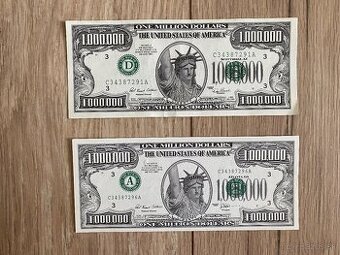 1000000 USD bankovky