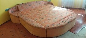 Predám posteľ s úložným priestorom, vrchný matrac gratis - 1