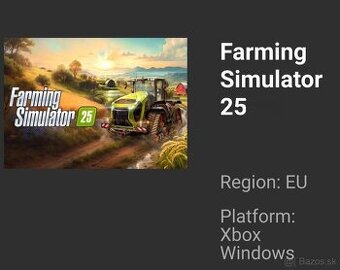 Farming simulator 25 Xbox Windows