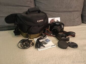 Canon EOS 1100D + objektív, príslušenstvo a taška