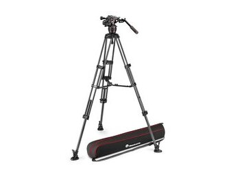 Manfrotto Nitrotech 608 hlava a Alu Twin MS statív - 1