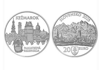 20 eur minca Proof a aj BK KEŽMAROK