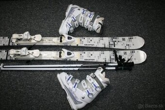dámske lyže salomon 144 cm , lyžiarky