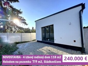 4 izbový rodinný dom 118 m2 na pozemku 719 m2, Sládkovičovo