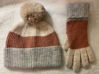 Predám dámsky zimný set rukavice + čiapka