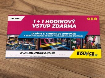 Voucher do Bounce parku v BB