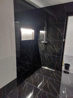 Čierna lesklá dlažba- obklad 120x60