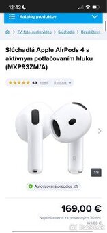 Apple AirPods 4 s aktívnym potláčaním hluku (ANC)