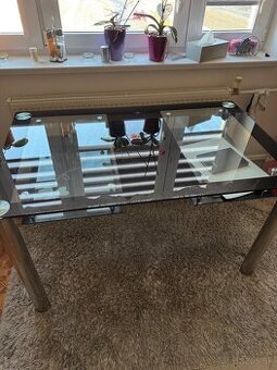 Jedálenský sklenený sôl 80x130cm