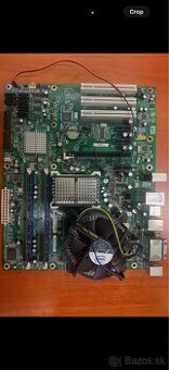 Intel základná doska LGA775 + procesor + chladič