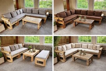 Terasové sedenie, Záhradné sedenie, Paletové sedenie