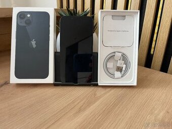 Apple Iphone 13/128GB Black-stav 10/10/zdravie 100%/komplet