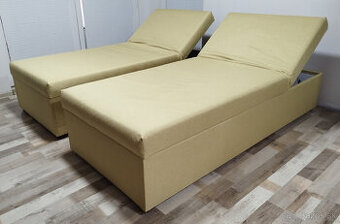 2 rovnake polohovatelne valendy, 90x200x48 cm