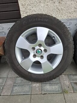 Škoda Helios 5x112 r 15 zimné pneu 195/65