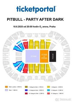 Pitbull party after dark tour Praha - sedenie