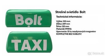 Predám BOLT TAXI transparent