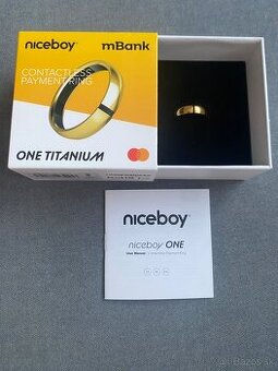 Platobný prsteň Niceboy one titanum gold - NOVÝ