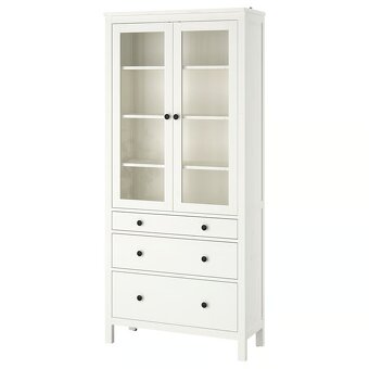 Ikea vitrína a knižnica HEMNES