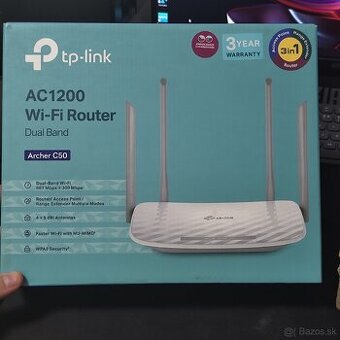 Predám wifi Router tp-link AC 1200 DUAL BAND Archer C50