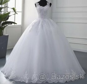 Princeznovské svadobné šaty,velkost 38