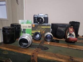 Fotoaparát Zenit 3m + tri objektívy